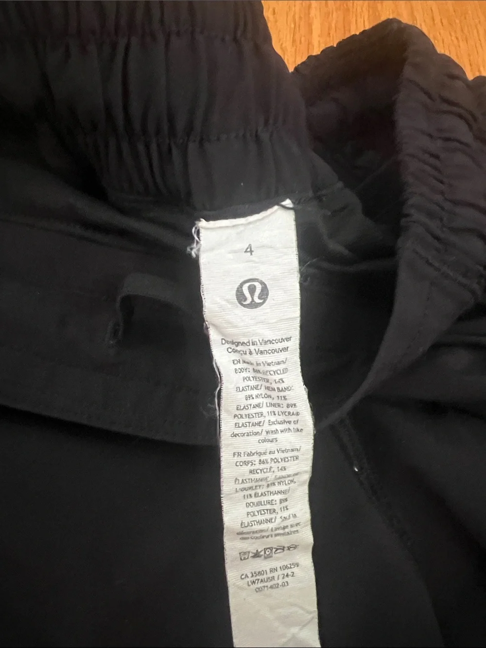 lululemon athletica Black Athletic Shorts